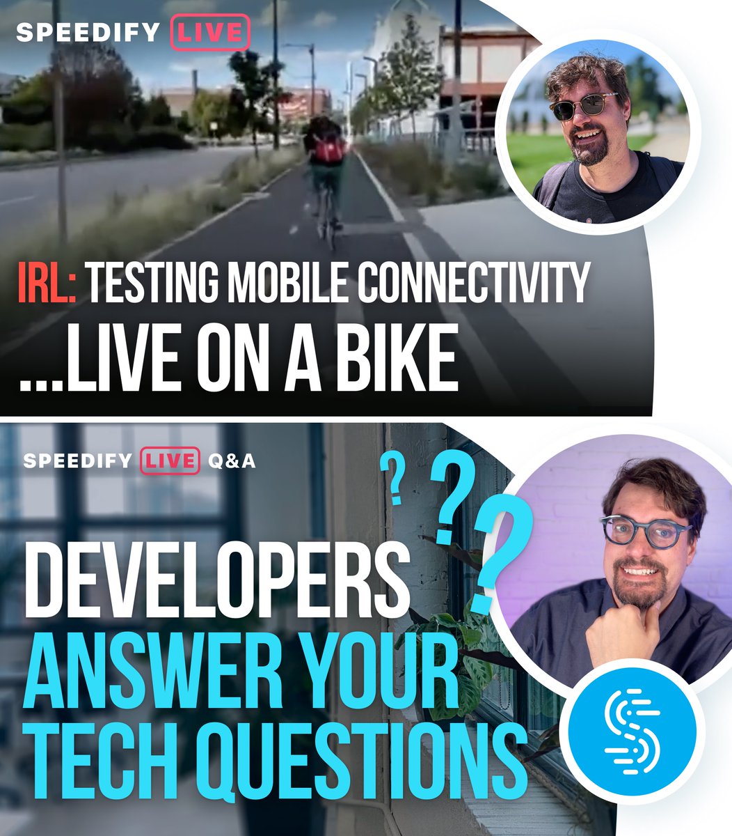 speedify's tweet image. ‼️NEXT WEEK on #SpeedifyLIVE:

🗓️6/13 we're hitting the streets of #Philly with an #IRL bike stream!
🗓️6/14🕑2PM EST our focus on #LiveSupport continues, with a #QnA with the Devs &amp;amp; #TechTips!

Follow &amp;amp; Subscribe:
twitch.tv/speedify
youtube.com/@Speedify