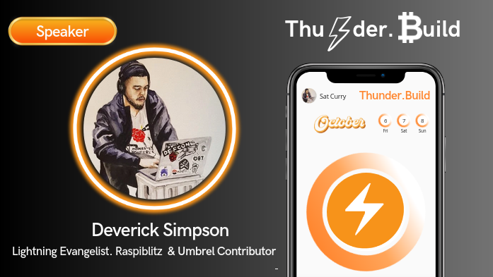 Thunder_Build_'s tweet photo. 🎉Thrilled to announce Deverick Simpson as a speaker at Thunder Build!  With a background in psychology &amp; cybersecurity, he offers a fresh take on Lightning Network ⚡️ @deverickapollo is also making waves contributing to  open-source projects like RaspiBlitz and Umbrel. https://t.co/aXaWL96qnG