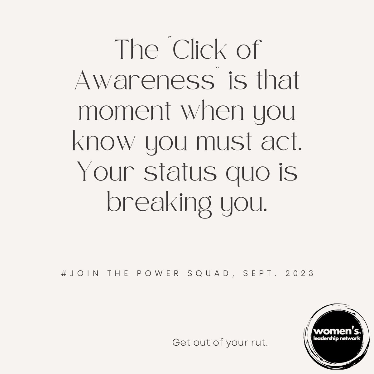 FawnGermer's tweet photo. The “Click of Awareness is the moment you realize you are sacrificing yourself. Join our 5-month personal/group life mastermind from the WLN. https://t.co/NMJCpHLLKf

#womeninbusiness #womenintech #professionaldevelopment #leadership #selfimprovment #coaching https://t.co/qnFS16eLNz