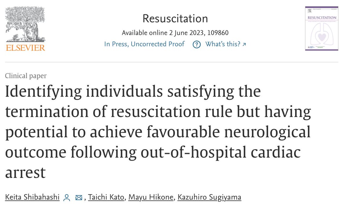 Resuscitation tweet media