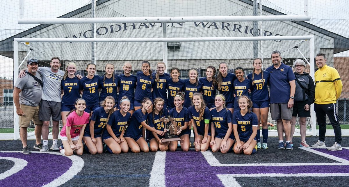 SalineGSoccer's tweet photo. 2023 Regional Campions 🏆

Senior co-captain Zoe Rumohr scored a PK in the last few minutes of overtime to beat Canton 1-0 and secure the regional title. Congratulations on a special achievement ladies!! 🐝 ⚽️ @salineathletics #hornets #notdone #final4 #regionalchamps https://t.co/S7XFRZ49Mn