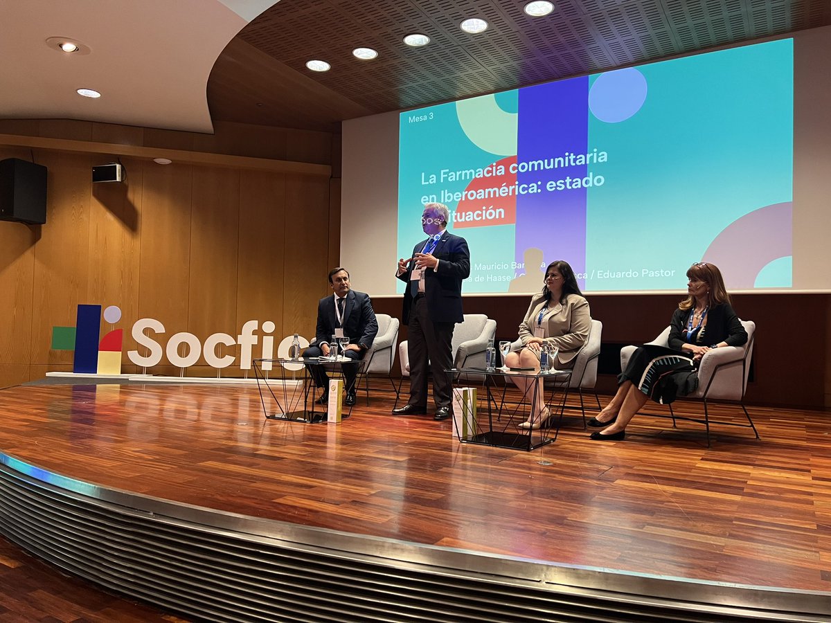 Analizamos el estado de situación de la Farmacia Comunitaria en Iberoamérica de la mano de Lucrecia de Haase, Carolina Mosca y Eduardo Pastor, como ponentes; en una mesa que modera Carlos Mauricio Barbosa.

#SOCFIC
#CongresoSOCFIC #SOCFIC2023 #SOCFICBCN #FarmaciaIberoamérica