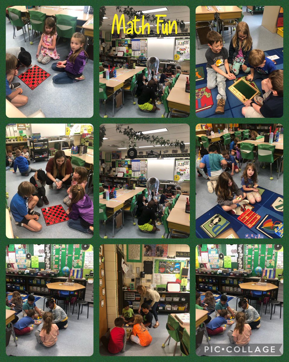 Math Fun: Mrs. Williams 2nd graders are teaching  Mrs. Rebstock’ s kindergarteners some fun math games! #NEScares 💚🐮<a href="/AllenM4TH/">Carrie Allen</a> <a href="/Room8_RockStars/">Mrs. Reb</a>