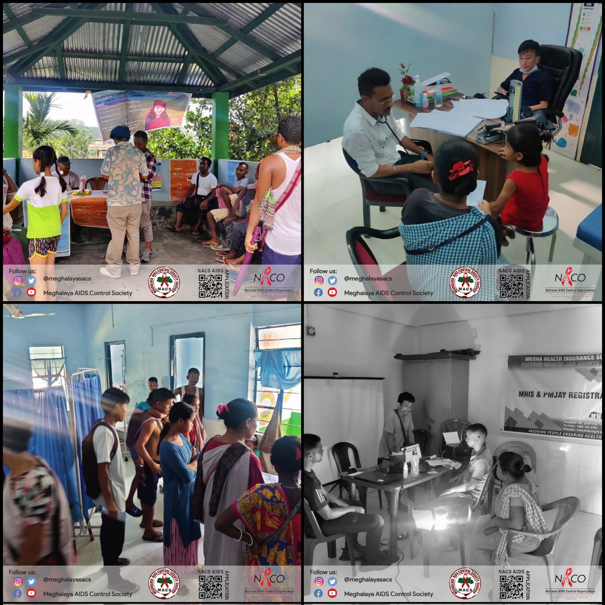 meghalayasacs's tweet photo. Integrated Health Campaign on #hiv #sti #tuberculosis #hepatitisb #hepatitisc #dentalcheckup #eyecheckup #aadharenrolment #mhis at #umkiangvillage #eastjaintiahills

@NACOINDIA 
@DCkhliehriat
#dmhoeastjaintiahills https://t.co/xhpHlyyV7W