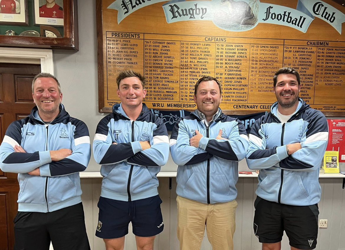 🚨Coaching Announcment 23/24🚨

The Club are pleased to announce our new coaching set up for the upcoming season

Rugby Manager- Jon Dodds

Head Coach- Liam Gadd
Forwards Coach- Ricky Guest
Defence &amp; S&amp;C- Matthew John
Player Coach- Rich Rees
Team Manager- Chris James

#Otters 🦦