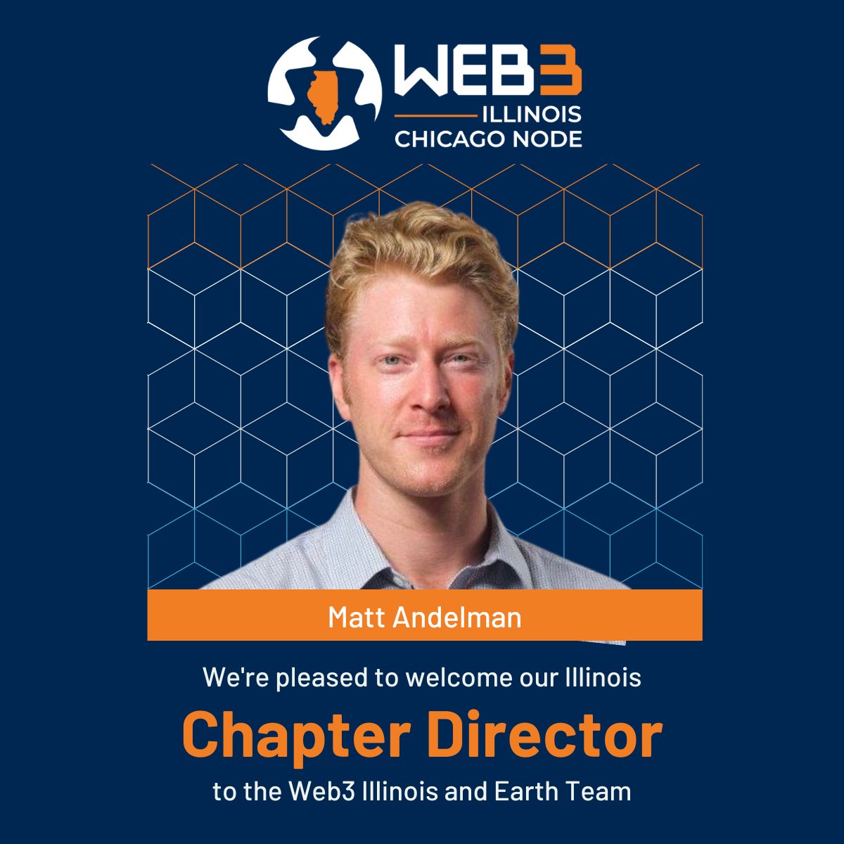 Web3 Illinois (@web3il) on Twitter photo Please help us in welcoming <a href="/AndelmanMatt/">Matt Andelman</a> to the Web3 Illinois Team!
Matt will be joining us as our very first Chapter Director, leading Web3 Illinois, as we continue to fulfill our vision of expanding across the world under our parent brand <a href="/Web3Earth/">Web3 Earth</a>! Please help us in welcoming <a href="/AndelmanMatt/">Matt Andelman</a> to the Web3 Illinois Team!
Matt will be joining us as our very first Chapter Director, leading Web3 Illinois, as we continue to fulfill our vision of expanding across the world under our parent brand <a href="/Web3Earth/">Web3 Earth</a>!
