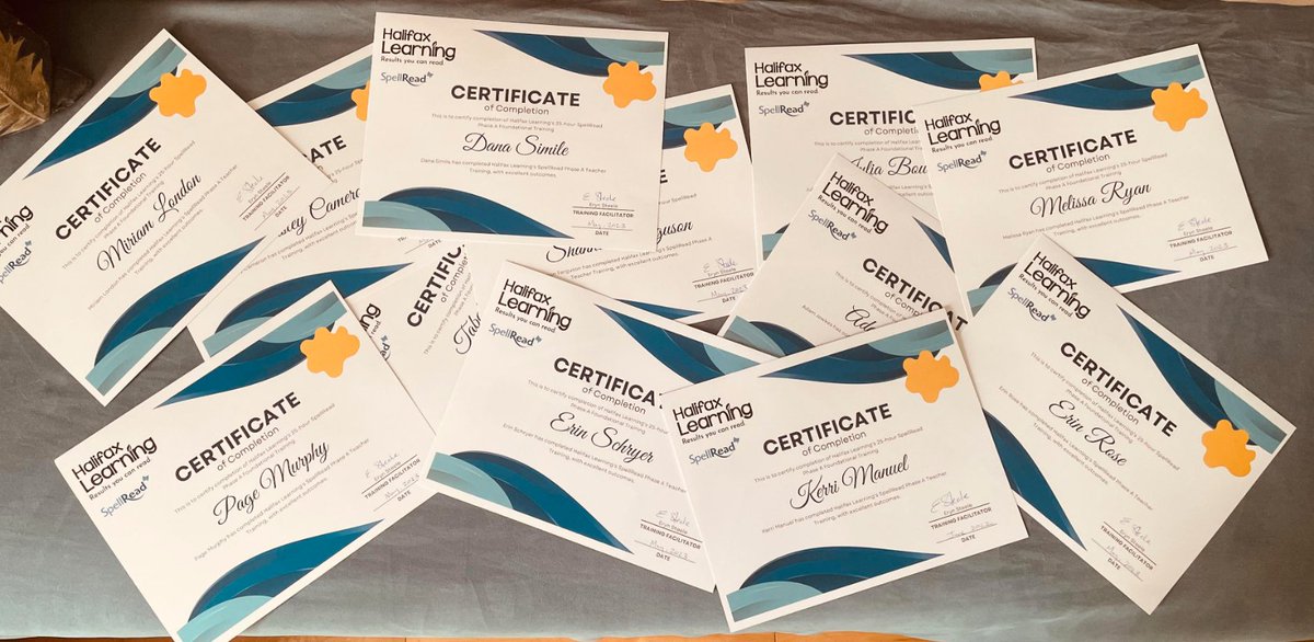 What a great way to end the week, getting #teacher #training completion certificates in the mail! It's the best job in the world to teach Ss to read & it's also a pretty amazing job providing educators with #structuredliteracy tools to bring to their classrooms. #happy #reading