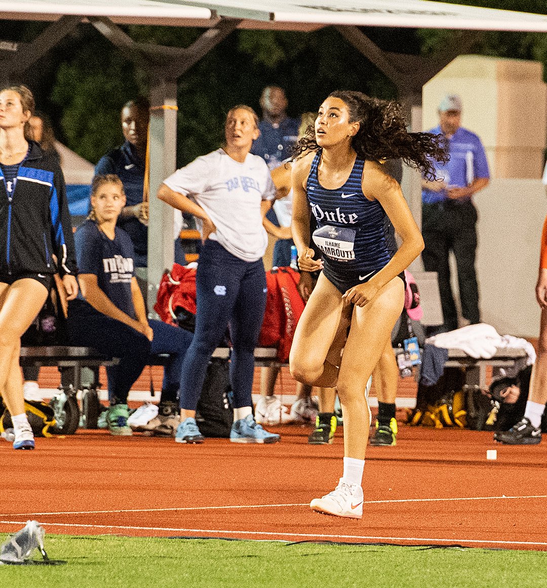 Ilhame Tamrouti earns Honorable Mention All-America Honors, and finishes the year as the #4 Women’s Javelin thrower in Duke history! 👏

#GoDuke