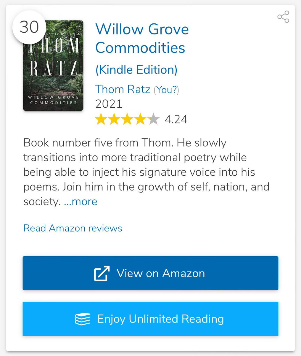 thomratz's tweet photo. Grab a copy of #WGC - now rising to the 30th best Poetry Ebook of All Time. https://t.co/OV3tJLJeBu

#poetry #books #bestpoetry #writer #writercommunity https://t.co/9JuO9J4JYn