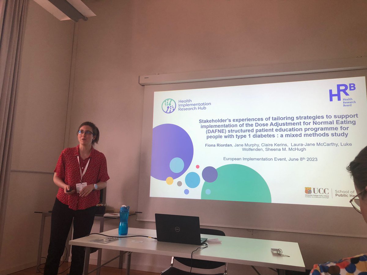 Health Implementation Research Hub (@hirh_ireland) on Twitter photo Delighted to have the opportunity to present at #EIE2023 on implementation of cancer self-management support (<a href="/NickolaPallin/">Nickola Pallin</a>) and stakeholders experience of tailoring (<a href="/riordanfiona1/">Fiona Riordan</a>). Thanks for a great two days of #impsci learning and conversation in beautiful Basel! Delighted to have the opportunity to present at #EIE2023 on implementation of cancer self-management support (<a href="/NickolaPallin/">Nickola Pallin</a>) and stakeholders experience of tailoring (<a href="/riordanfiona1/">Fiona Riordan</a>). Thanks for a great two days of #impsci learning and conversation in beautiful Basel!