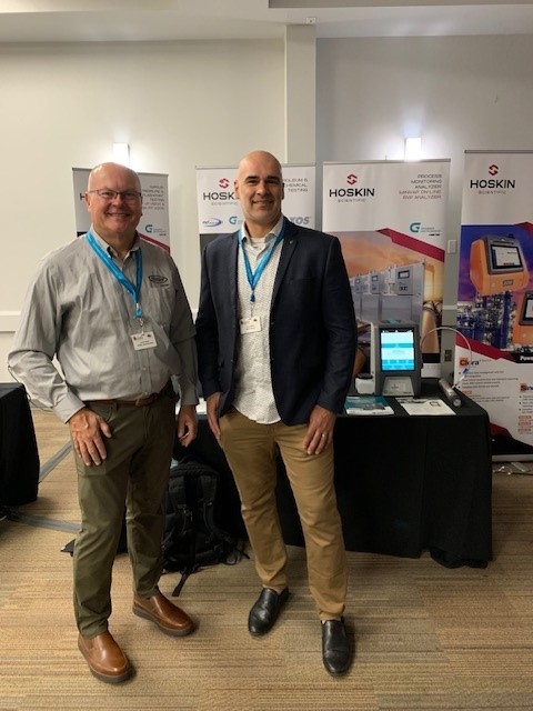We love seeing @PetrolabTesting and @grabnerametek customers at a show! Yesterday, Marty got to hang out with one of our SGS customers. Catch us at the @Hoskinsci booth at #COQA in Ft. McMurrcy, Canada before we dash today.