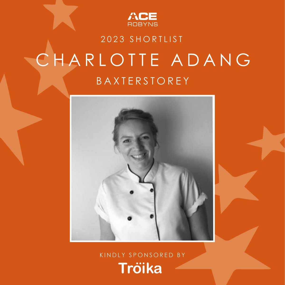 Well done to our 2nd shortlisted ACERobyn Account Manager @BaxterStorey Charlotte Adang we look forward to seeing you on 11th July. Thanks to @Troikachat for sponsoring and our hosts @graysonsuk #acerobyns23 #acenetworking