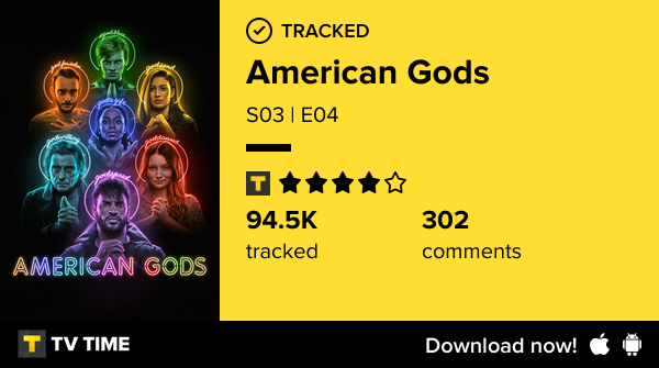 I've just watched episode S03 | E04 of American Gods! #americangods  tvtime.com/r/2QwUZ #tvtime