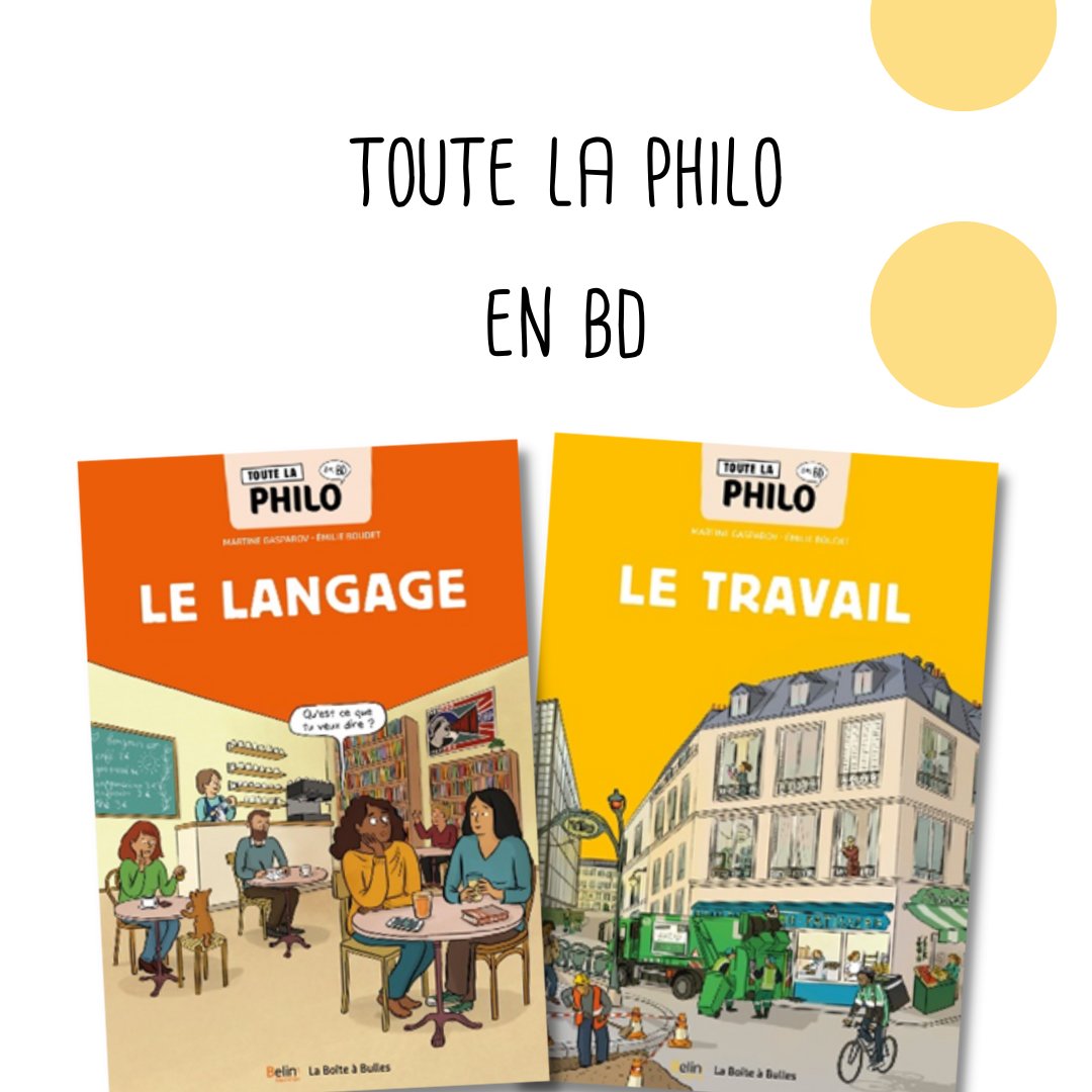 📢Nouvelles BD dans la collection «Toute la philo en BD »
Le Langage👉bit.ly/44aTsnF
Le Travail👉bit.ly/3AEy9gp
En savoir plus sur la collection, réalisée en collaboration avec <a href="/boiteabulles/">La Boîte à Bulles</a> 👉tinyurl.com/4wm47u8m