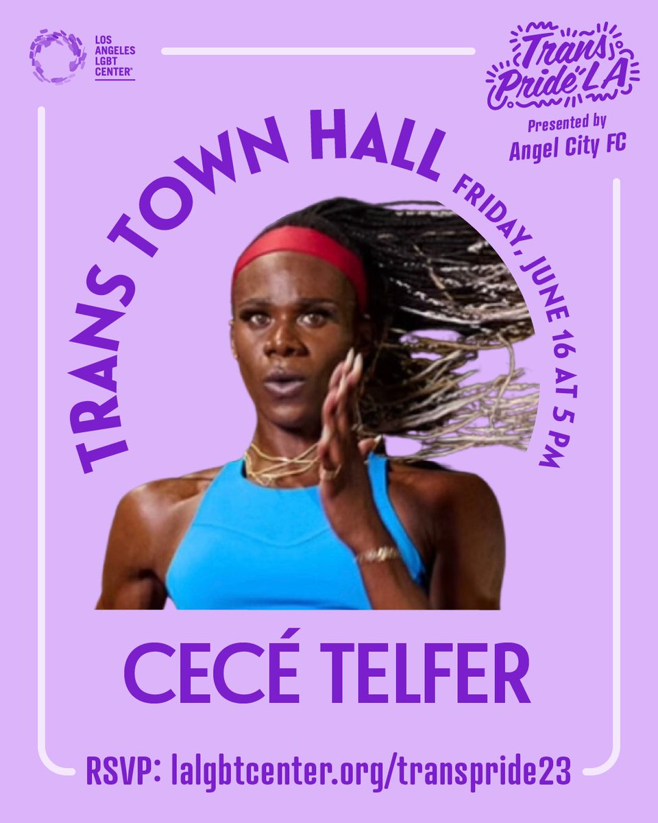 LALGBTCenter's tweet photo. Introducing: The #TransTownHall, a program curated and hosted by @raquel_willis that’s kicking off this year’s #TransPrideLA! With @laith_ashley to @tracelysette, @thomaspagemcbee, @cecetelfer, @jordanilan, and many more.
RSVP today at https://t.co/XHX5RmP5VE https://t.co/dP51wvwLGM