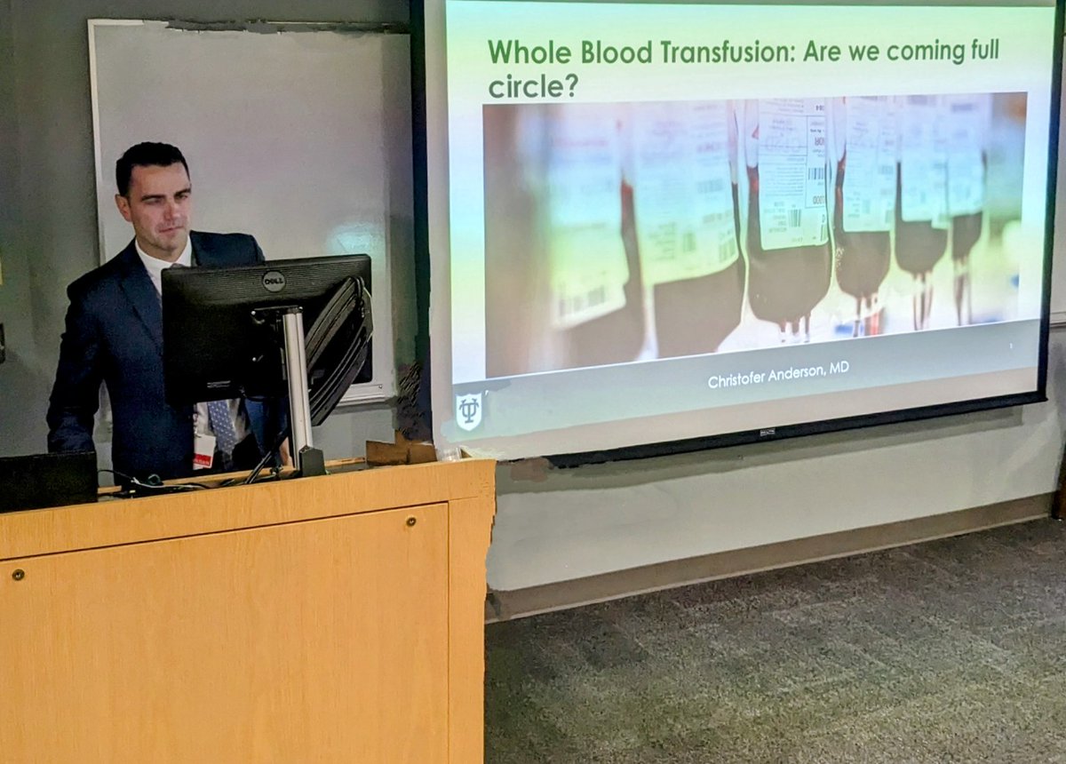 Malcolm Taylor (@gmalcolmtaylor) on Twitter photo Excellent Chief Grand Rounds on the future of whole blood transfusion by Dr. Chris Anderson! <a href="/Tulane_Surgery/">Tulane - Department of Surgery</a> <a href="/canderson_md/">Chris Anderson, MD</a> Excellent Chief Grand Rounds on the future of whole blood transfusion by Dr. Chris Anderson! <a href="/Tulane_Surgery/">Tulane - Department of Surgery</a> <a href="/canderson_md/">Chris Anderson, MD</a>
