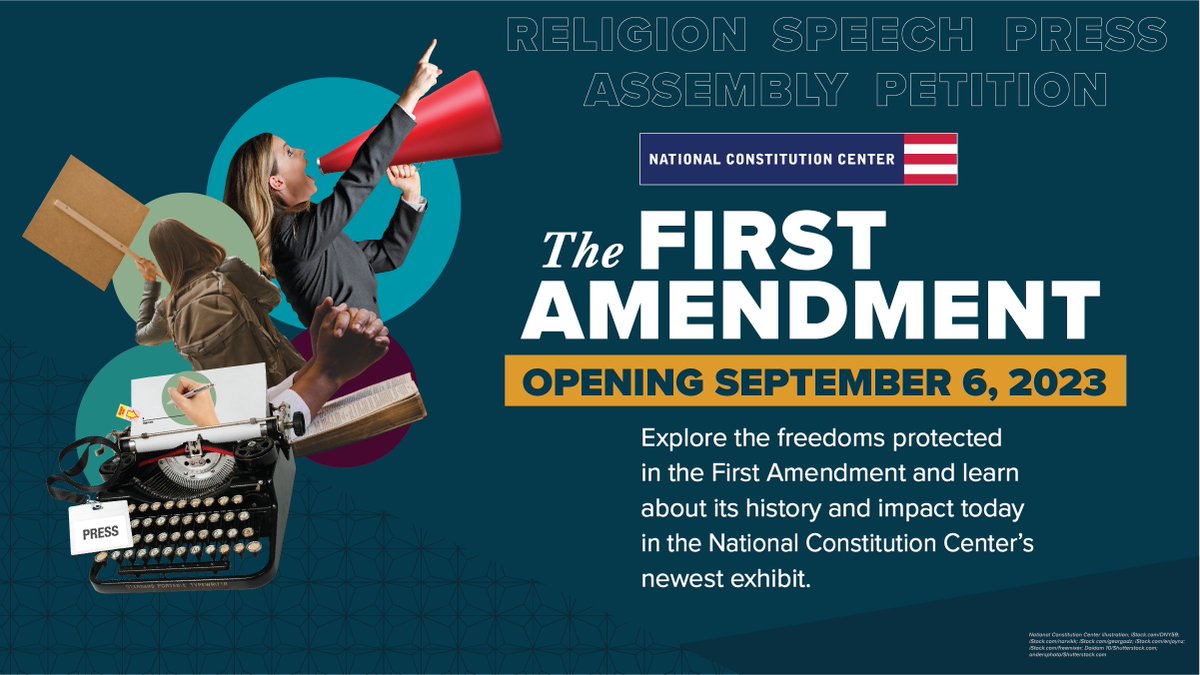 NEW EXHIBIT ALERT: @ConstitutionCtr's newest gallery, #TheFirstAmendment, will open on Sept. 6, 2023. This interactive experience will offer a fresh perspective on the history of the First Amendment and its relevance today. Plan your visit: ow.ly/uI6f50OKh6o