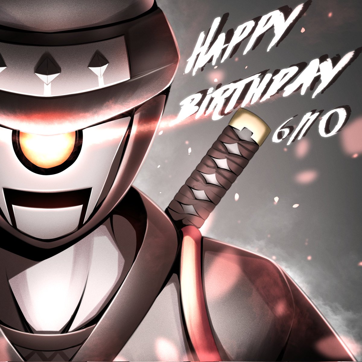 🎉HappyBirthday🎉
本日6月10日 ロボットの日は、断くんの誕生日です✨🥷✨ 
#CryptoNinja #ninjart
