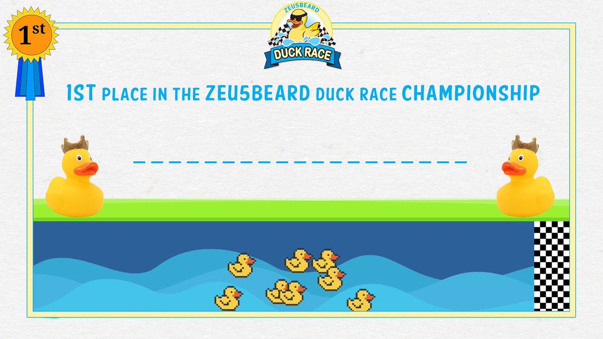 ZEU5BEARD's tweet photo. My incredible friend @DADedits has made us something for the new Sunday night stream ender! Duck Race by @IbzyStudios was that competitive we had to get something regular. 

Maybe we need to do a league table with a @WraithEnergy prize for the winner 👀

#wraithenergy #duckrace https://t.co/R880RWcvVn