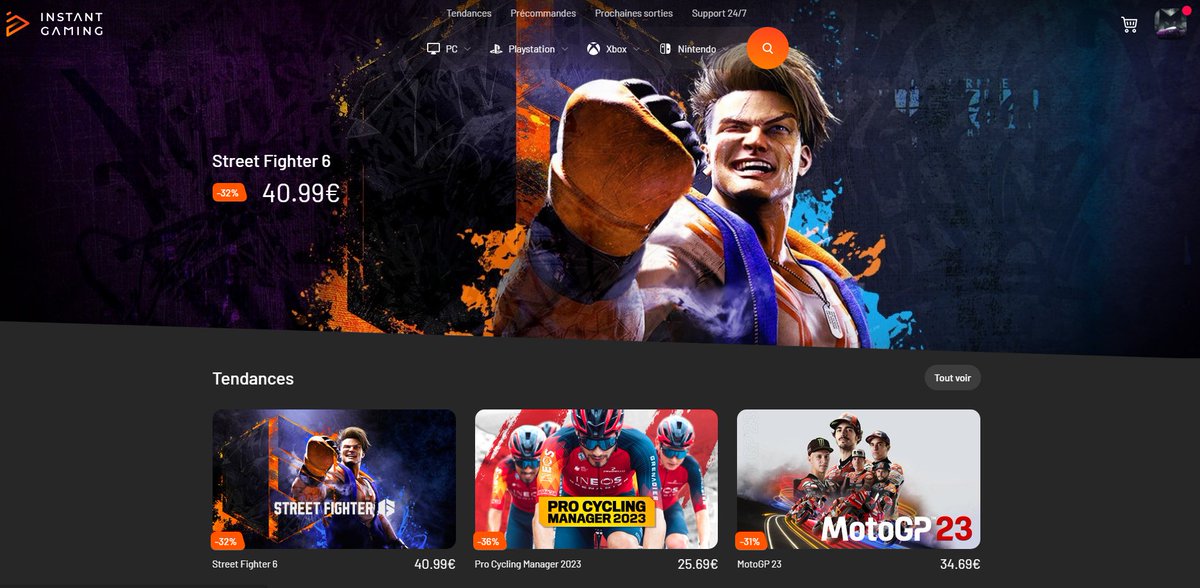 Bonjour à tous, comme chaque mois on vous offre le jeu de votre choix avec mon partenaire <a href="/InstantGamingFR/">Instant Gaming</a> ça se passe ici en 1 clic -> instant-gaming.com/fr/giveaway/ma…
Profitez-en car ce mois-ci il y a Diablo 4, street fighter 6 etc