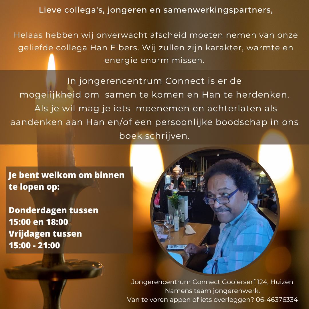 Rust in vrede, onze lieve Han🌹