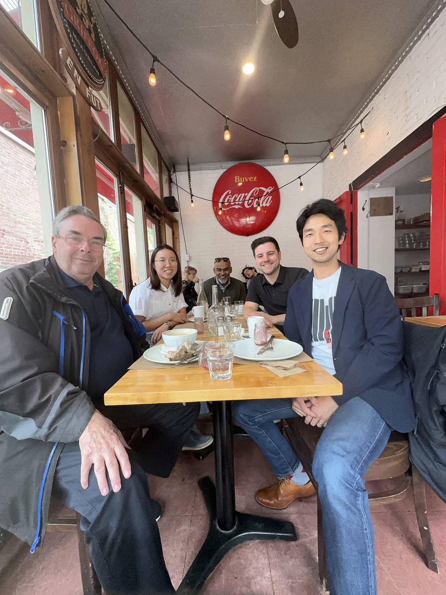 WRajaleelan's tweet image. This is how we roll !!! The archives &amp;amp; artefacts committee of CAS on our brainstorming session in a quaint little cafe in Quebec City @CASUpdate @CAS_History @garrettsbarry #CASAM2023