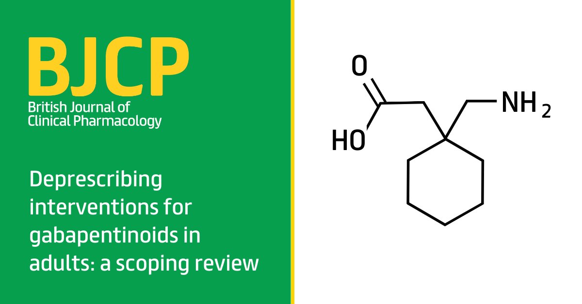 BritJClinPharm's tweet image. Rising #gabapentinoid misuse is being recognised alongside the lack of current evidence supporting the safe and effective deprescribing of them. This scoping review assesses the extent and nature of deprescribing interventions in adults: ow.ly/lYcW50OKjUC

#gabapentinoids