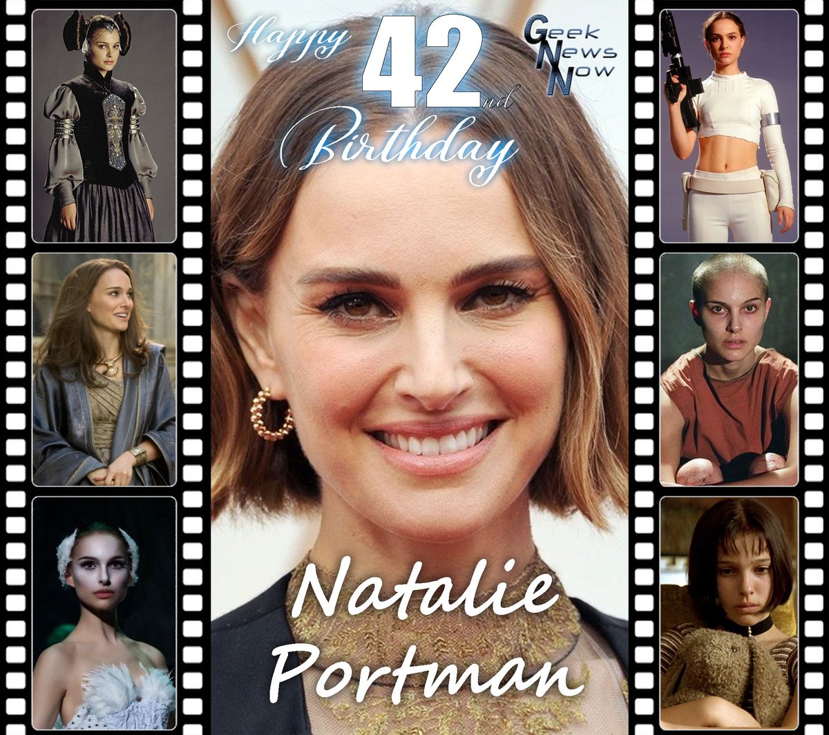 Happy Birthday to #NataliePortman.  She got her start with Jean Reno in #theprofessional and took off as #queenamidala I'm the #prequeltrilogy.  Thank for entertaining us all this time. @starwars
