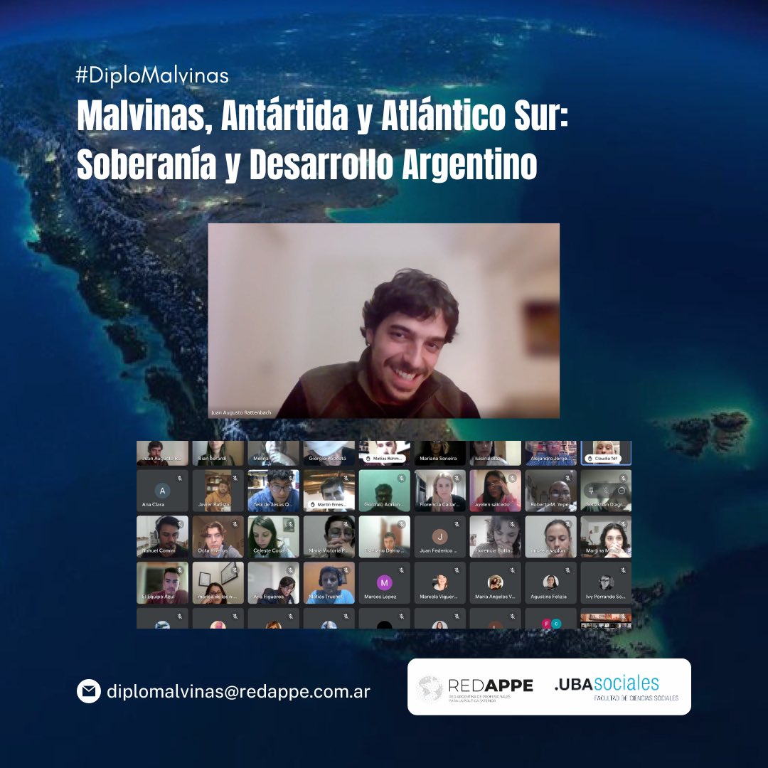 En la #DiploMalvinas se llevó adelante la 4ª clase del Módulo I, a cargo del profesor Juan Augusto Rattenbach <a href="/jmrosas1845/">Rattenbach</a>, "Consecuencias políticas, jurídicas y económicas del Conflicto". Trató sobre un recorrido por los factores que incidieron e inciden hasta la actualidad. 📚