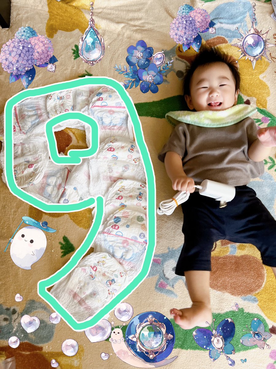 Ayaja15's tweet photo. あおいくん 1日で9ヶ月になりました👏
ズリバイからハイハイになって最近はつかまれるもの全てにつかまり立ちしてイタズラする毎日😵‍💫
この前は転んで口の中ケガしちゃったり
ほんと目 離せないけど 可愛さが増してる🥰
最近 バンザイにハマってるらしくて機嫌いいと あば〜(バンザイ)🙌ってやってる🤣 https://t.co/bAvBtyIFsu