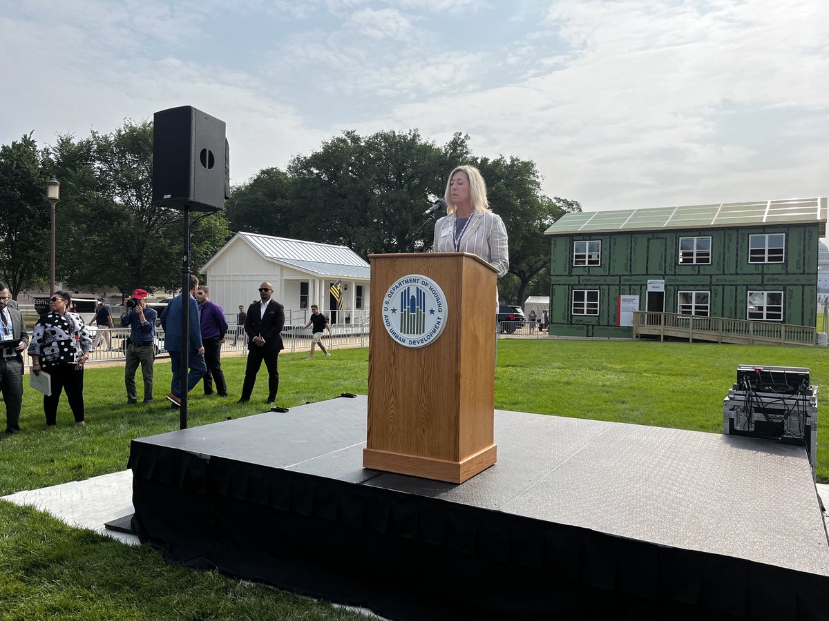The Innovative Housing Showcase is now open in the National Mall. Thank you to ⁦<a href="/HUDgov/">Department of Housing and Urban Development</a>⁩ and ⁦<a href="/SecFudge/">Secretary Marcia L. Fudge</a>⁩ for their partnership. Come see the future of housing between 4th and 7th Streets on the Mall in Washington. #IHS2023