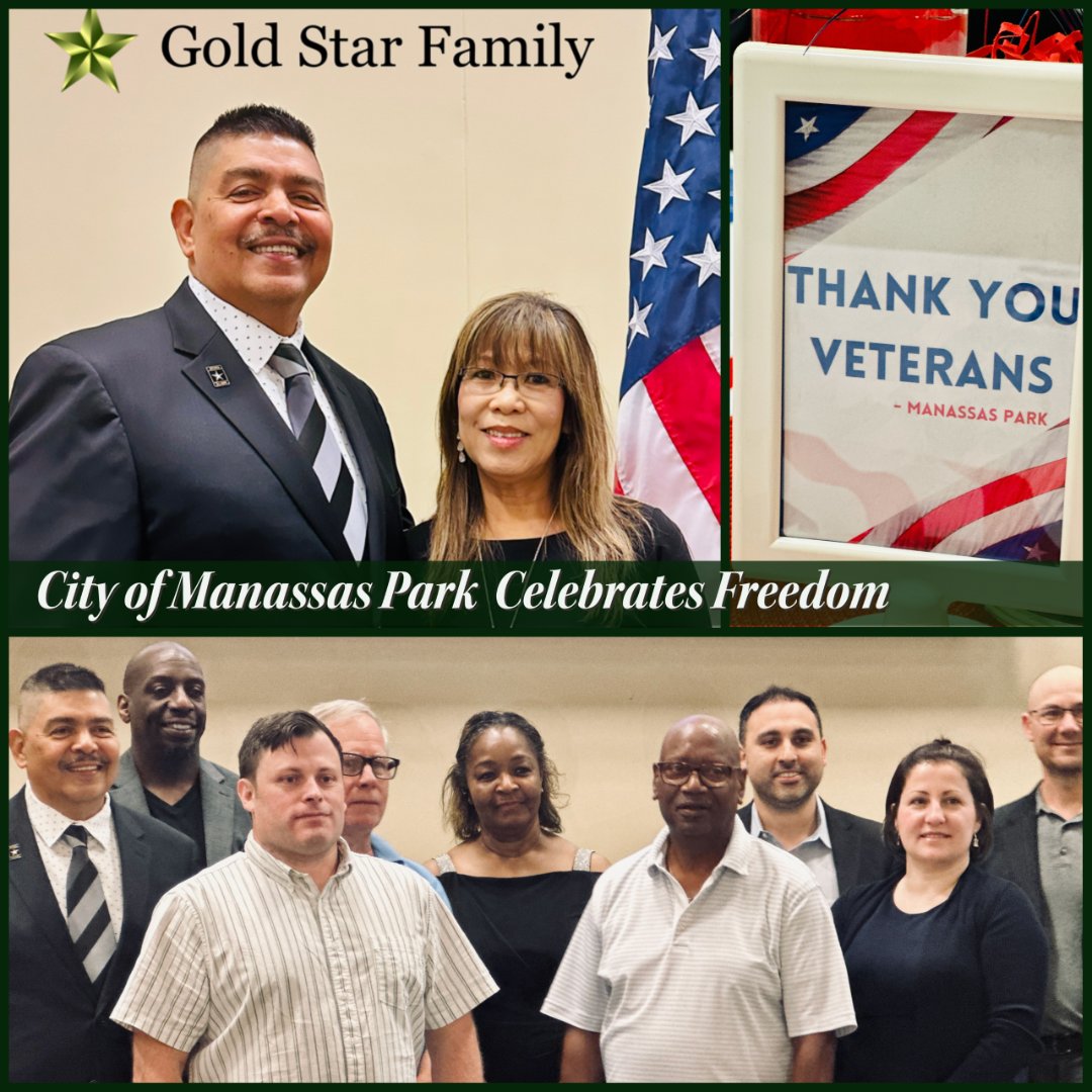 A pleasure to attend the @ManassasParkGov Veterans Dinner, where stories of honor, courage and sacrifice filled the room.  

Thank you to all who are serving and have served for our freedom.  

#manassaspark  #freedomevents