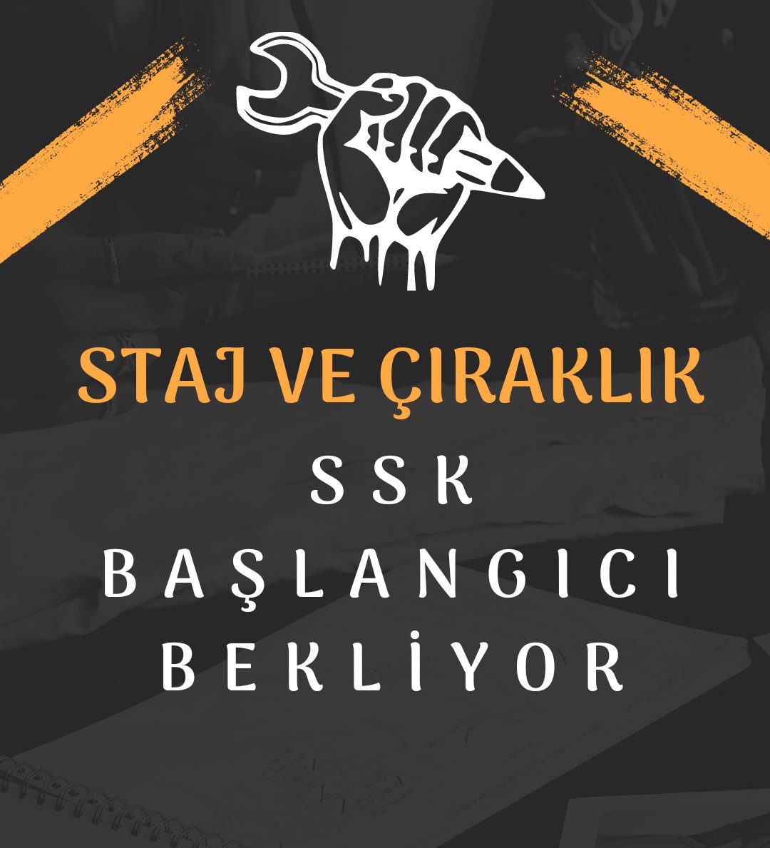 - Sigorta Kartım var 📋
- Tescil Başlangıcım var ✅
- Maaş Hesabım var 🏦
- Maaş ödemem var 💳
- İş Akdim var 🧾
- Emeğim var 💪
- Yitip giden çocukluk yıllarım var 🚴

Herşeyimiz var, Staj ve Çıraklık Girişlerimiz SSK Başlangıcı Olsun istiyoruz...

#StajyerÇıragaEmeklilikHakkı