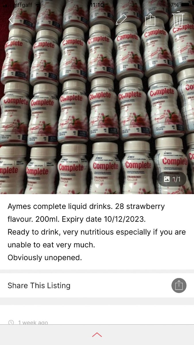 OFFER: Aymes complete drinks (Great Clacton CO15) ilovefreegle.org/message/999883…