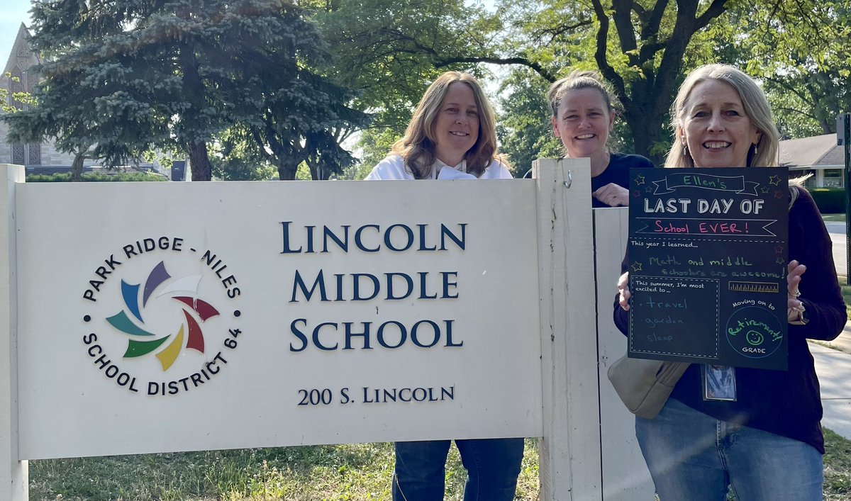 Happy last day to three amazing @LincolnD64 staff members! We will miss you! #engageD64