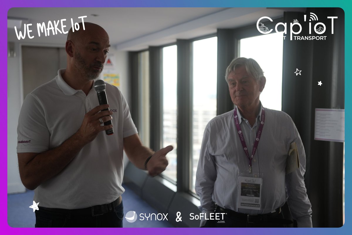 Synox (@synoxlive) on Twitter photo #CapIoT2023 touche à sa fin. Notre CEO <a href="/Emmanuel_Mouton/">MOUTON Emmanuel</a> et François DE BERTIER, Président du cluster TENLOG prennent la parole pour clore cette journée riche en rencontres et en partage sur le thème du #SmartTransport 🎤 #CapIoT2023 touche à sa fin. Notre CEO <a href="/Emmanuel_Mouton/">MOUTON Emmanuel</a> et François DE BERTIER, Président du cluster TENLOG prennent la parole pour clore cette journée riche en rencontres et en partage sur le thème du #SmartTransport 🎤