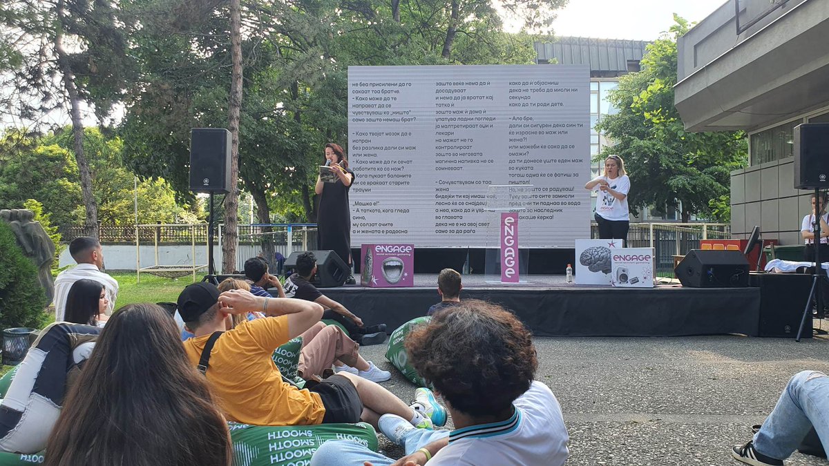 Седмата и последна говорничка на #ENGAGEMK е Аделина Тершани од Косово, која изведува слем поезија