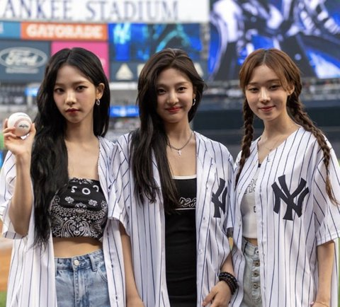 Knets react to unedited pictures of aespa at their first baseball