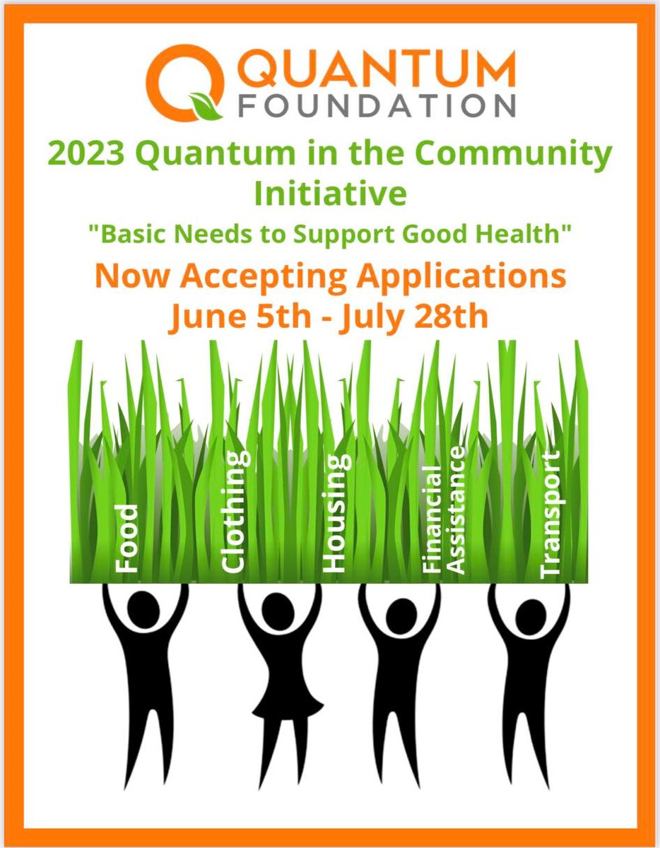 Now accepting Quantum in the Community Applications! Visit quantumfnd.org