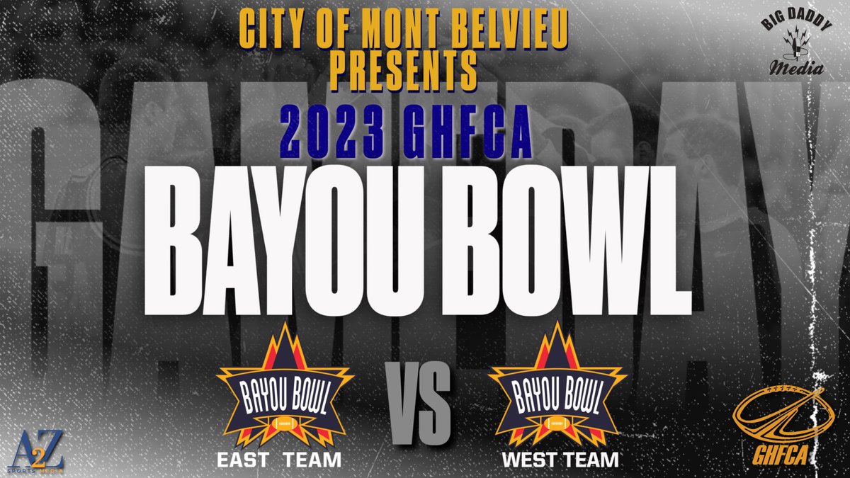 WATCH THIS GAME LIVE
2023 GHFCA East vs West Bayou Bowl
Saturday 6/10/2023
Coverage begins at 7PM
For the Live Link click here: bit.ly/43y8u5Y

#TXHSFB @dctf @BayouBowlGHFCA @ghfcahouston