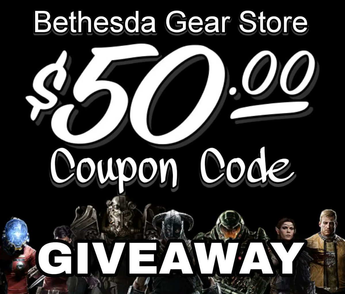 Fallout_Collect's tweet photo. I'm giving away a $50 Bethesda Gear Store coupon code!
To enter:
❤️ This post!
✅ Follow Fallout_Collect !
🔁 Share this post!
🗨️ Comment what you'll get with the $50!

✨Open Internationally✨

Please see the attached tweet for more information!

#fallout #bethesda #giveaway https://t.co/UvqCXH2ZI8