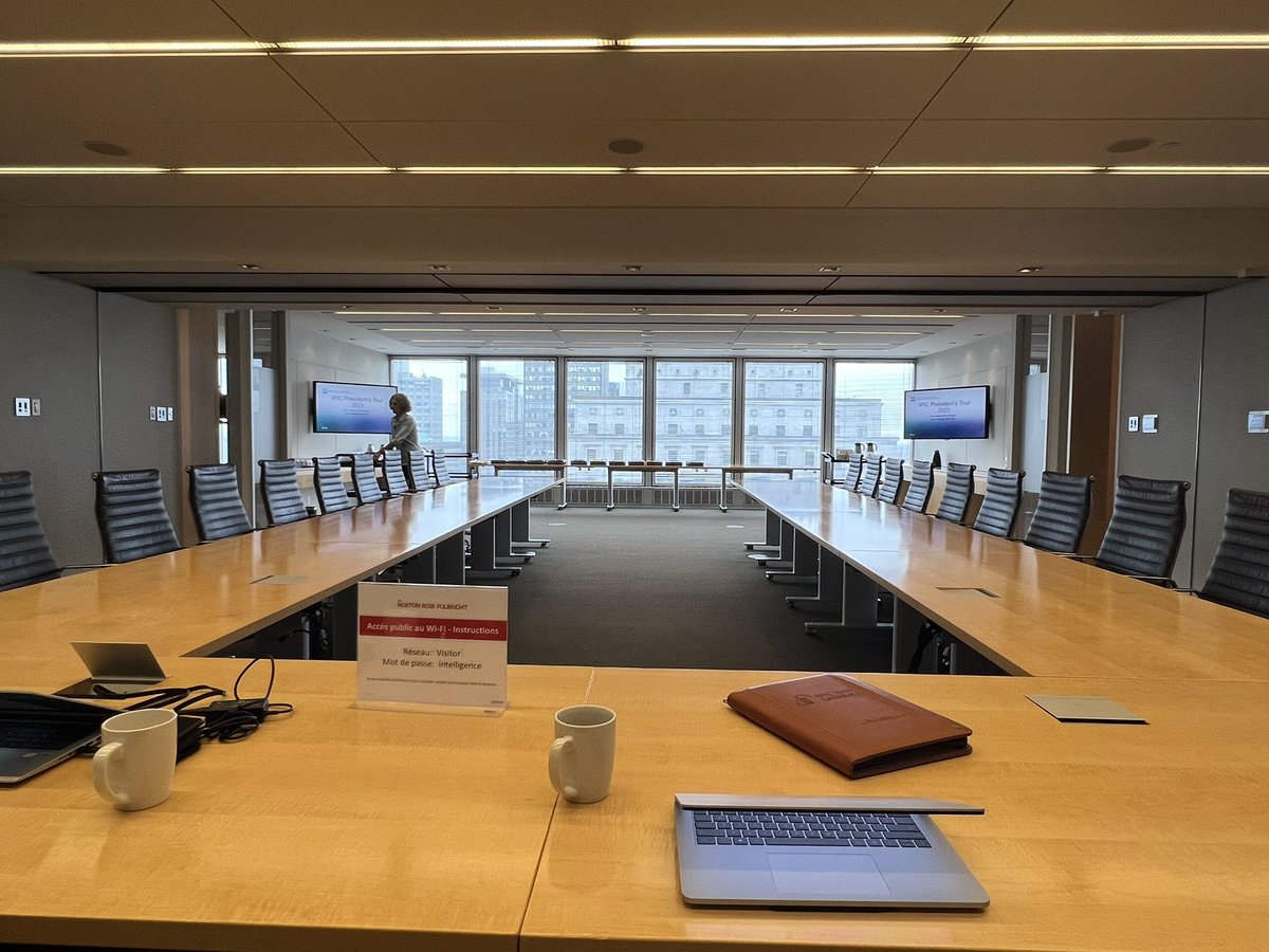 AdamKingsley4's tweet photo. Arrived and ready for the Montreal Stop on the 2023 @IPIC_Canada President’s Tour and Townhall @NLawGlobal. Ready for lots of lively discussion about the future of the IP Profession in Canada! #cdnIP https://t.co/EuHJnuheeC