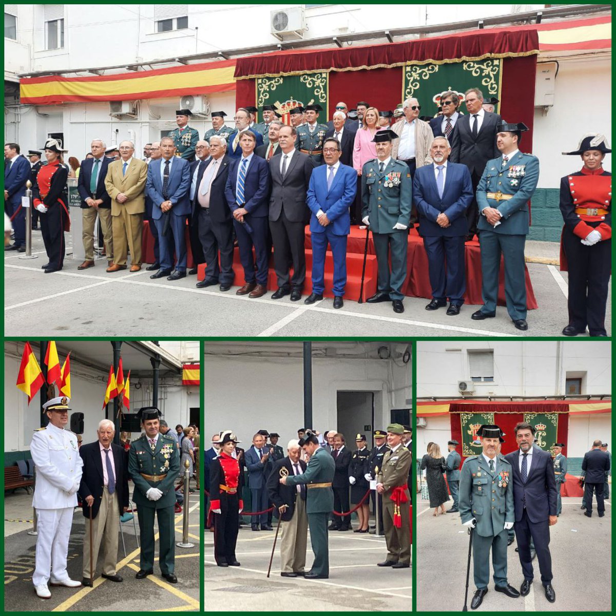 RAGCEasociados's tweet photo. RAGCE Alicante representada por nuestros socios, asisten al acto del 179 Aniversario de la Fundación de la Guardia Civil. 
Presidió el Acto el Coronel Jefe de la Comandancia, el Coronel D. José Hernández Mosquera.
#SiempreGuardiaCivil https://t.co/J1oPtP9AO8