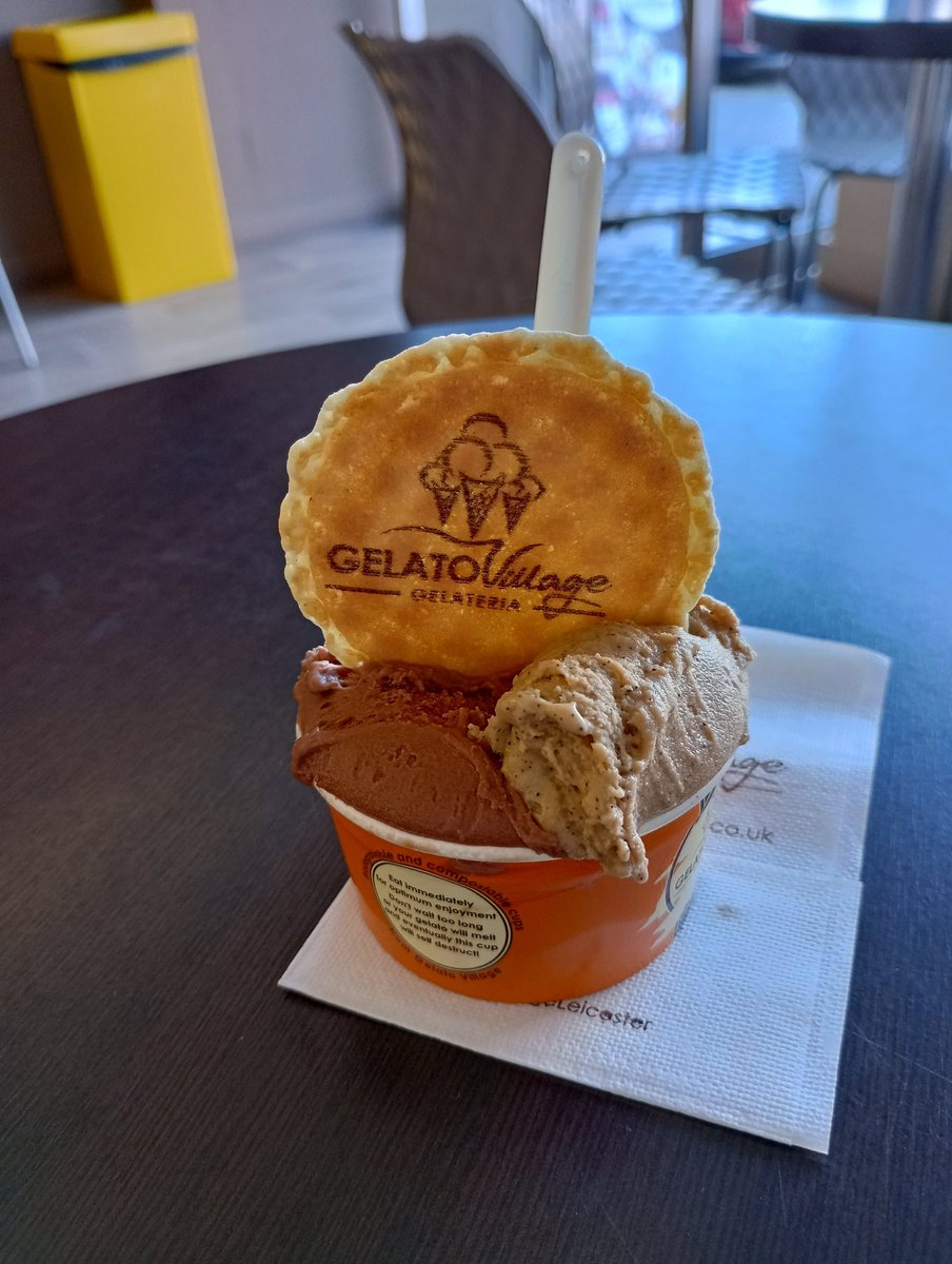 Thank god I got an Italian degree so I could learn how to pronounce stracciatella correctly 😌 <a href="/Gelato_Village/">Gelato Village</a>