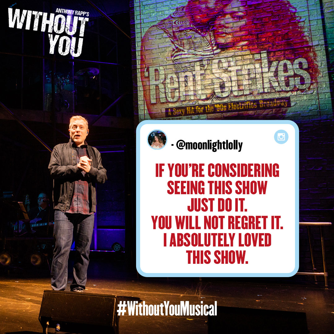 We will love our community of fans forever! Thank you for all of the beautiful messages you have sent us throughout our run about your experiences at #WithoutYouMusical!! Our final performance will be this Sunday, June 11 - grab last minute tickets now at WithoutYouMusical.com.