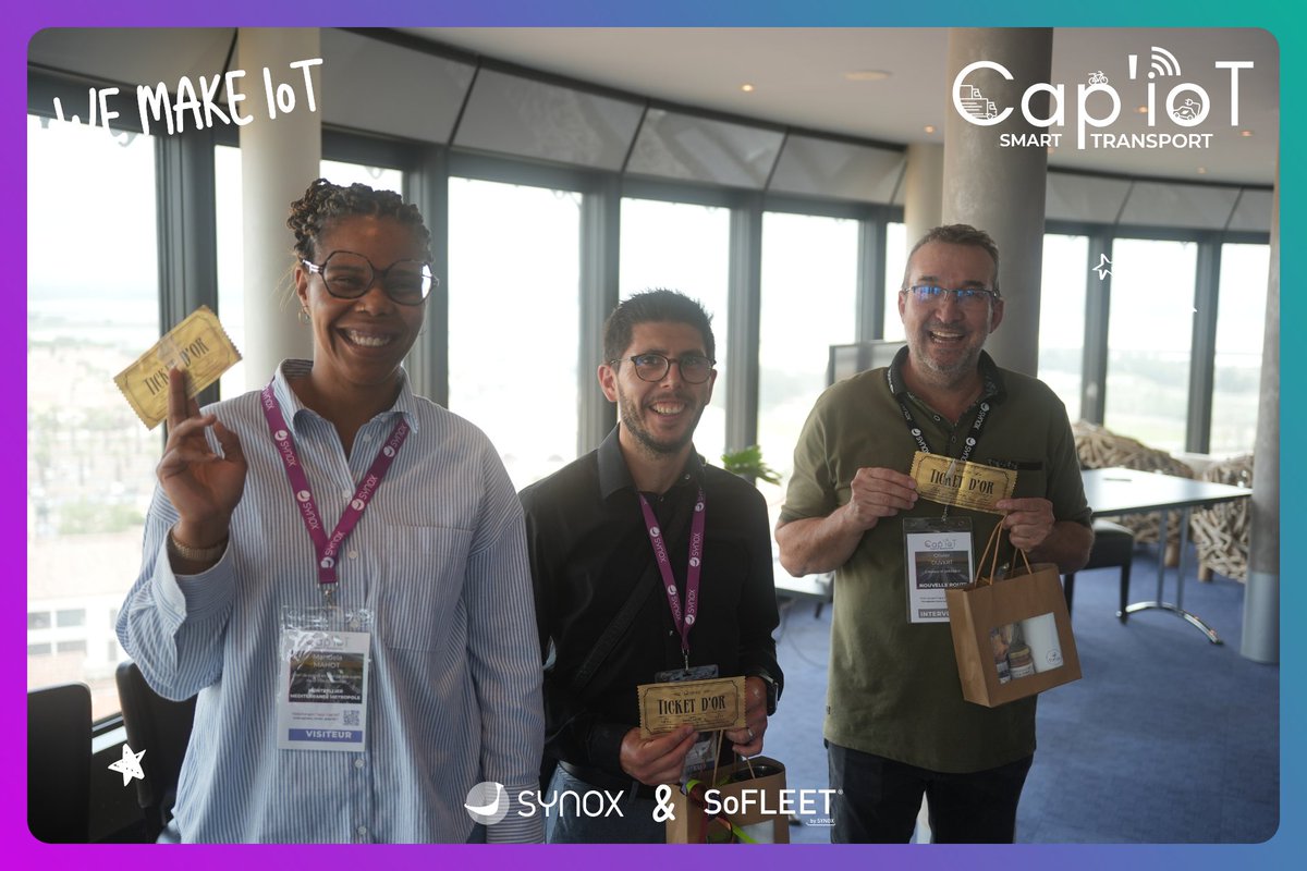 On vous avait dit de bien choisir votre place ☺️ Nous avons caché 5 tickets d'or sous les sièges de l'auditorium et il est temps pour les gagnants de repartir leurs cadeaux : des produits régionnaux d'Occitanie et des supers goodies 🎁 #CapIoT2023
