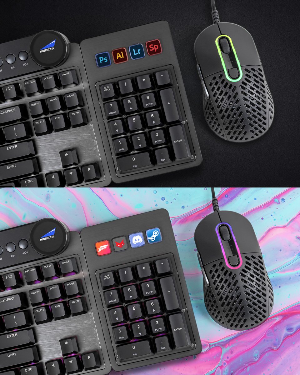 MountainGGlobal's tweet photo. Content creator by day, gamer by night? With up to 5 different user profiles on Everest Max, you'll have the perfect setup for every use case with a click of a button.
#mechanicalkeyboards #customkeycaps #keycapsets #pcgaming #gamerlife #gamingsetup https://t.co/kJWjx5R9Vb