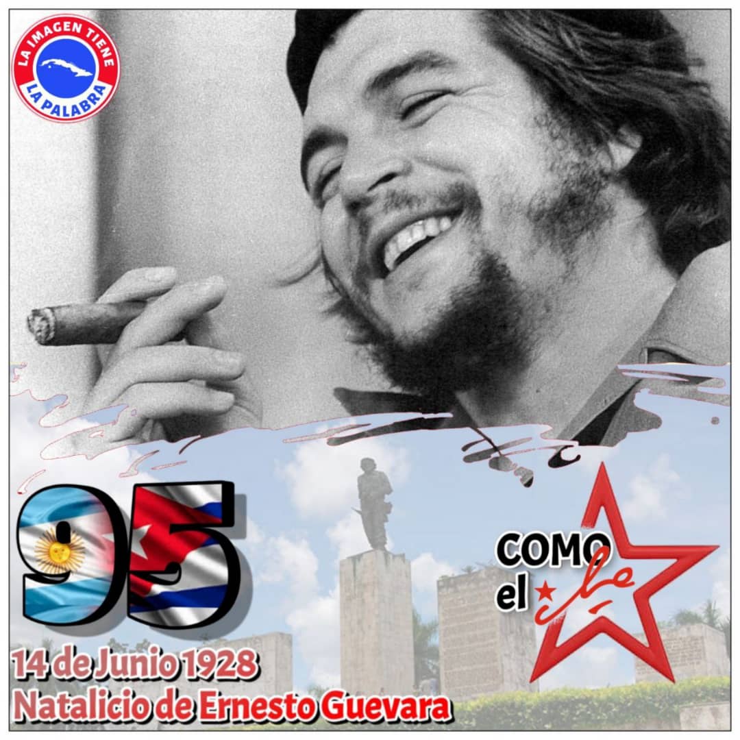 Toda Cuba recuerda al hombre de la sonrisa amplia #CabaiguánEduca #SanctiSpirítusEnMarcha #CubaMined #ComoElChe