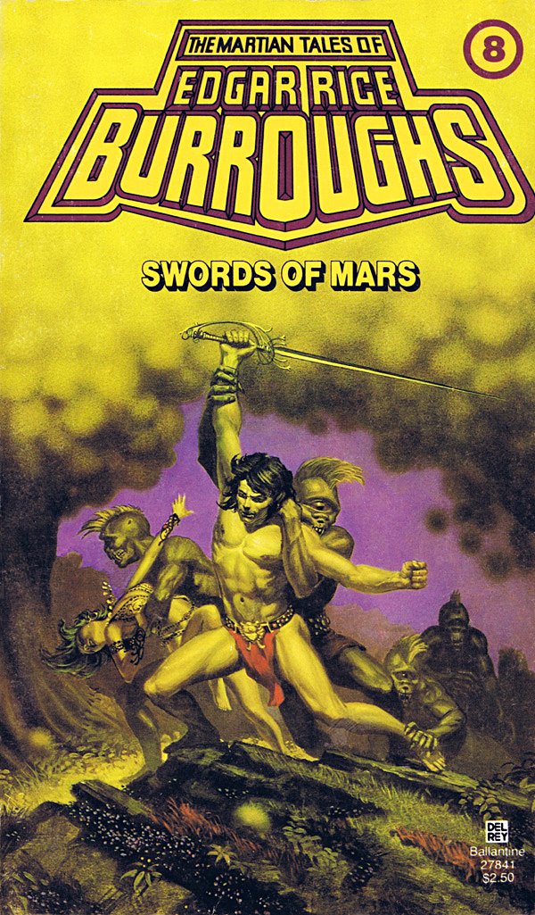 Today's #FridayReads:  To Barsoom and beyond, in Edgar Rice Burroughs' Swords of Mars.
