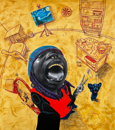 artfrofest's tweet photo. Dream Chaser #painting . Tolu Raymond #artworks #artist represent by artfrofest. See his #paintings https://t.co/r3LUwR8Zhh